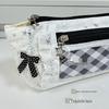 Mint Lace Pencil Case & Cosmetic Bag - Large Capacity, High Style, Ideal for Students