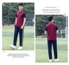 Summer School Sports Uniform Set for Middle and High School Students - Unisex Short Sleeve & Long Pants