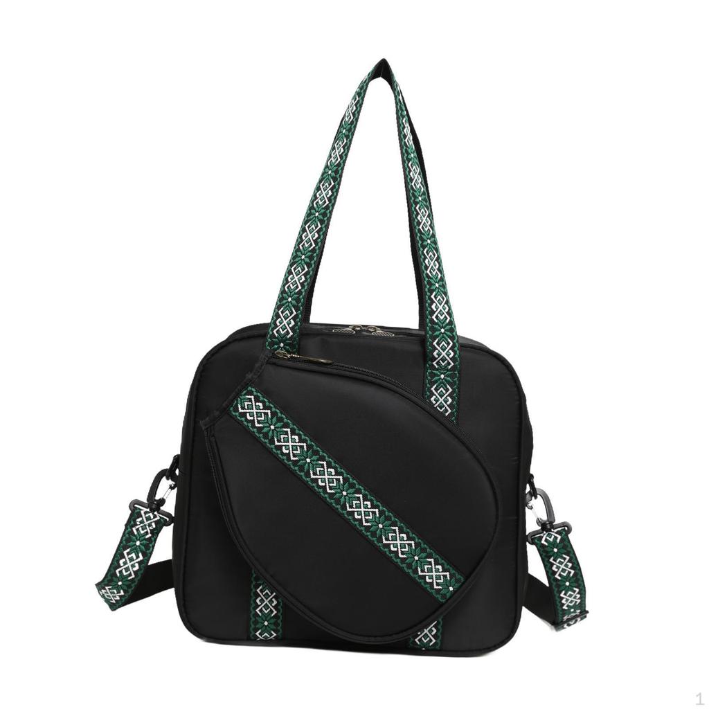 Pickleball Tasche Tennisschläger Schulter mit Riemen Große Sport Handtasche Tote für 2