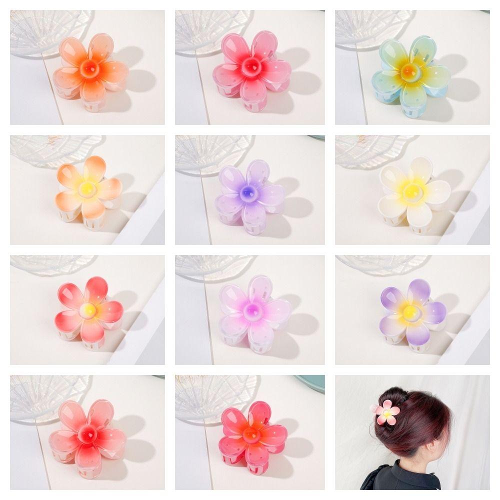 

Градиентный цвет, заколка для волос в форме краба, маленькая мини-заколка в виде акулы, милое яйцо, цветок, коготь для волос, повседневная жизнь