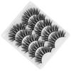 5 Pairs 6D False Eyelashes Handmade Long Extension Eyelashes Pack Reusable Fiber LashesGL703