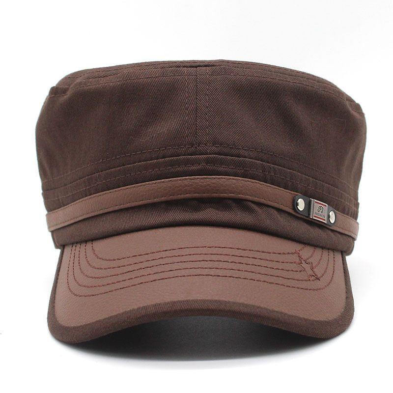 Men's and Women's Flat Top Hats Duck Tongue Hats in Spring Autumn and Winter Sun Hats Sun Hats