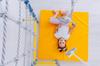 gymnastic mat Comet100x100x10 two-piece - yellow