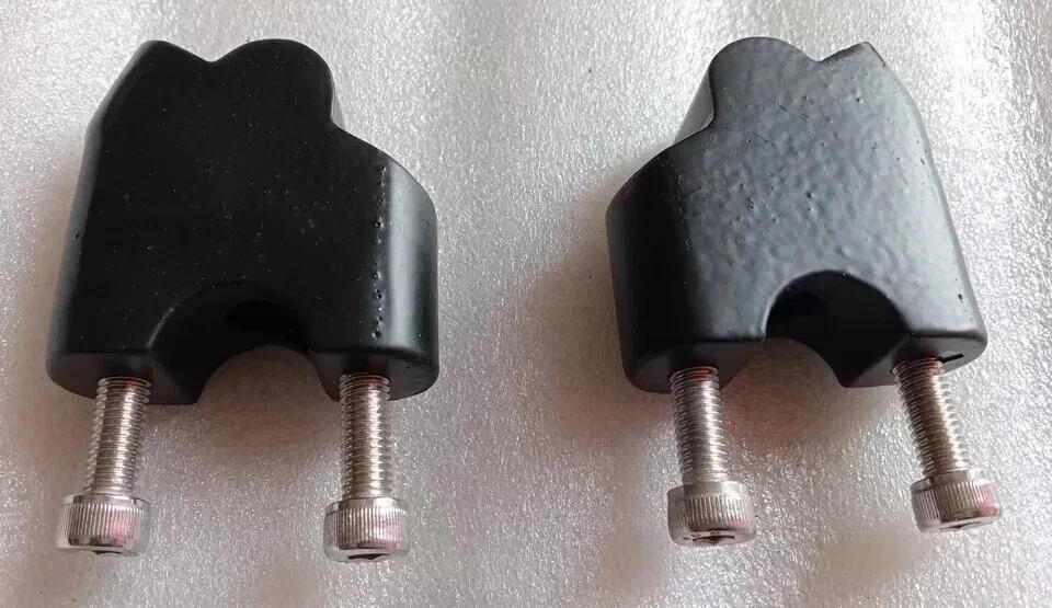 Handle Bar Riser Angled Mount Clamp Set For Royal Enfield Interceptor 650 @Vi
