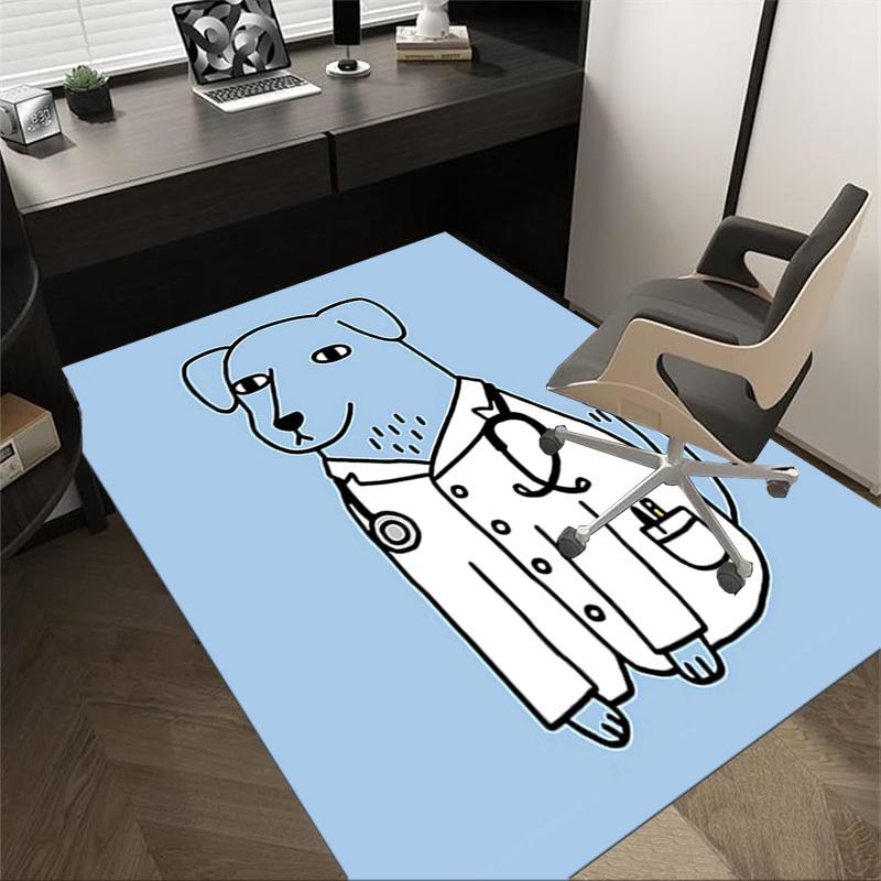 

1PC dog doctor Anti-slip carpet, suitable for Office, bedroomand playrooms. It can also be used as a sofa footrest cover-R102 60cm by 90cm