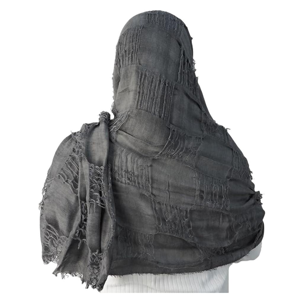 Mantello con Cappuccio Medievale Cavaliere Rinascimentale Retro Sciarpa