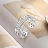 Copper Simple Fine 5A Zircon Classics Rings For Women Cassic Wedding Engagement Wedding Bands Fine Jewelry Gift