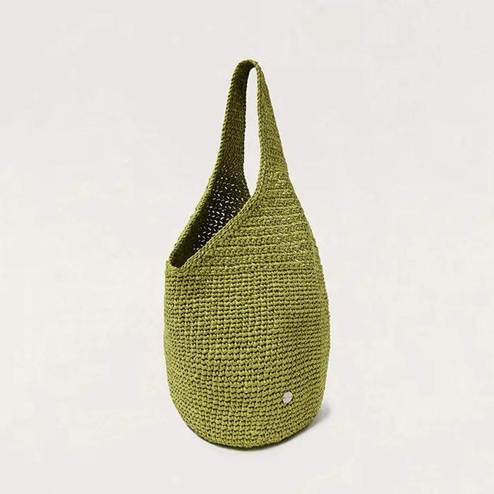 Handmade Net Row Bag - KHAKI