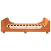 Vidaxl Bed Frame Without Mattress, Waxed Brown, 160X200 Cm, Solid Pine