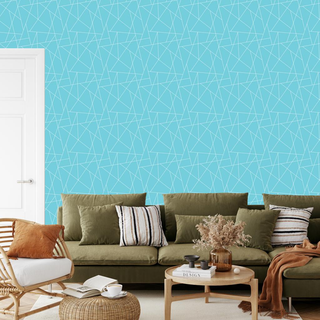 Wallpaper Geometric Celadon Pattern, Celadon Background 50x1000