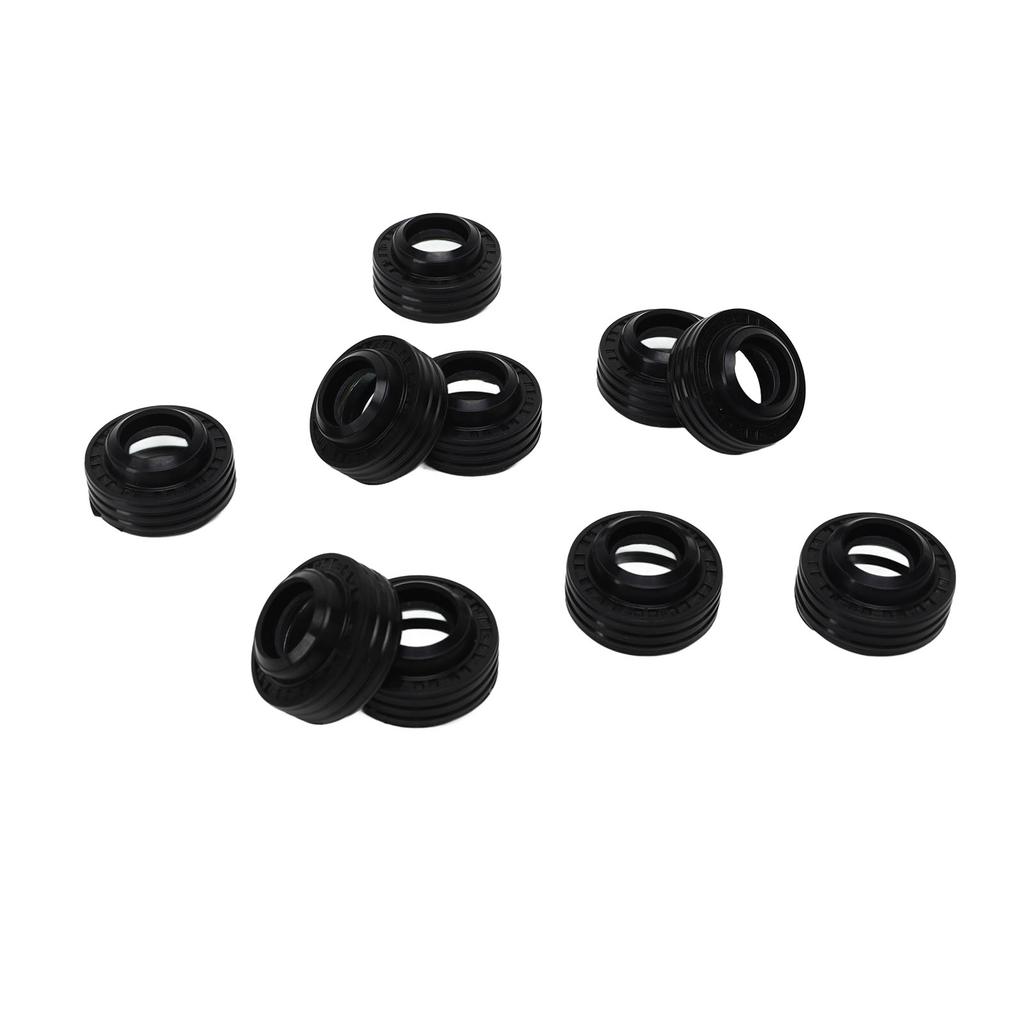 10PCS AC Compressor Shaft Seal Kit Rubber Black Circular AC Compressor Oil Seal Fit for 10S AC Compressor