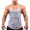 Muscleguys Muscleguys Brand Cotton Ermeløs skjorte med hettegenser Sportsklær gym Klær Fitness Menn Bodybuilding stringer tank topper singlets