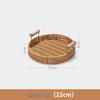 Kleiner runder Snackkorb aus Kunst rattan