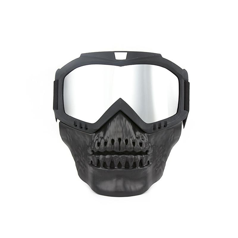 Vintage Face Mask Goggles Unisex Personalized Horror Halloween Skull Motorcycle Retro Goggles