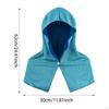 Cooling Hoodie Towel Neck Wrap Soft for Weather Sun Protection Ice Cycling