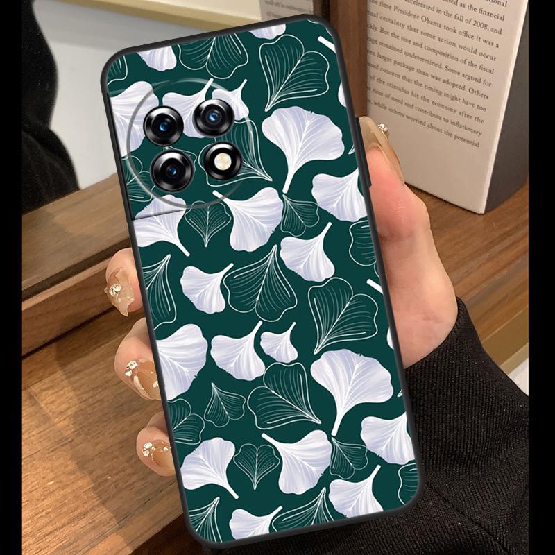 Ginkgo Leaf Gold Fol Art Case For OnePlus 15 R 13T 13R 12R 10T 8T 13 12 11 9 10 Pro Nord 5 CE 4 2 3 Lite N20 N30 Cover