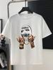 Unisex-T-Shirt mit Maskenmotiv, Rundhalsausschnitt und kurzen Ärmeln