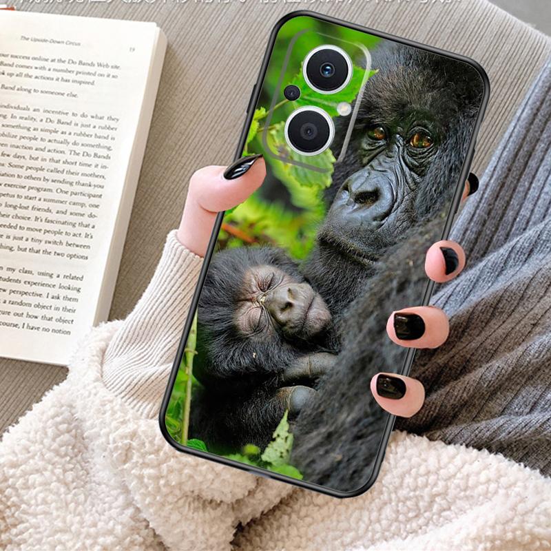 Monkey Gorilla Ape Baby Case For OPPO Reno 12 F 13 13F 11F 8T 7 8 10 Pro OPPO Find X8 Pro X6 X3 X5 Lite Cover Fundas