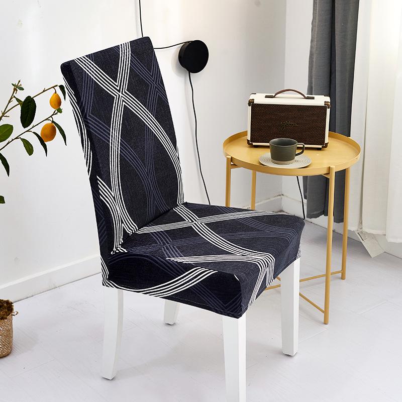 Elastic Printed Chair Cover for Dining and Hotel Use
