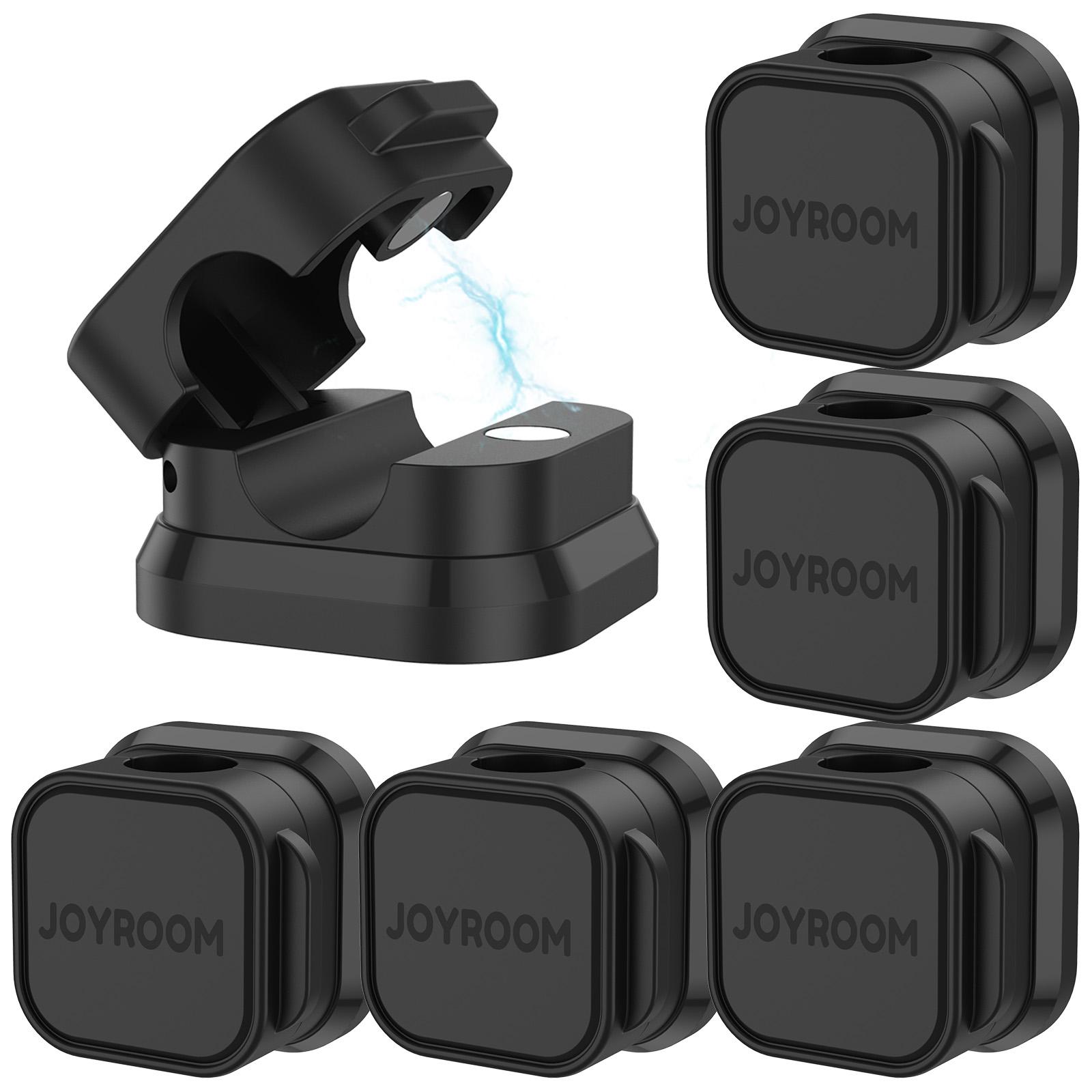 

6 шт. Магнитные зажимы для кабелей Самоклеящийся органайзер для шнуров Держатель Многоразовый Органайзер для кабелей на столе Держатель для шнуров Многоцелевой