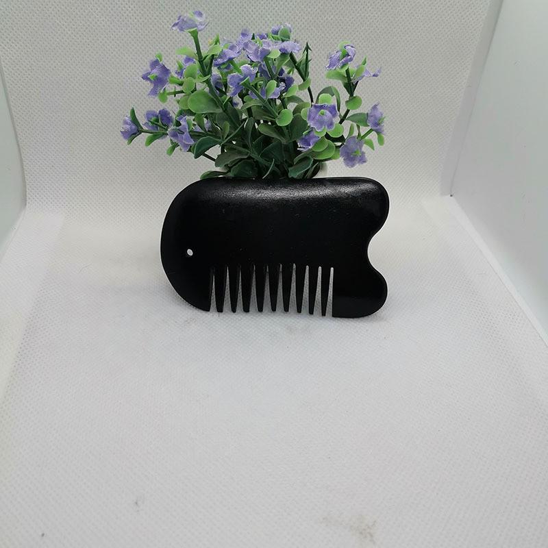 Bian Stone and Jade Scraping Massage Comb for Facial and Head Meridian Therapy - Multiple Styles Available