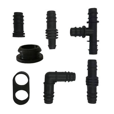 10 szt. 16mm Złączka do węża ogrodowego Trójnik Kolanko Równy Złączka zadziorowa Złączka naprawcza Korek końcowy Adapter do mikronawadniania
