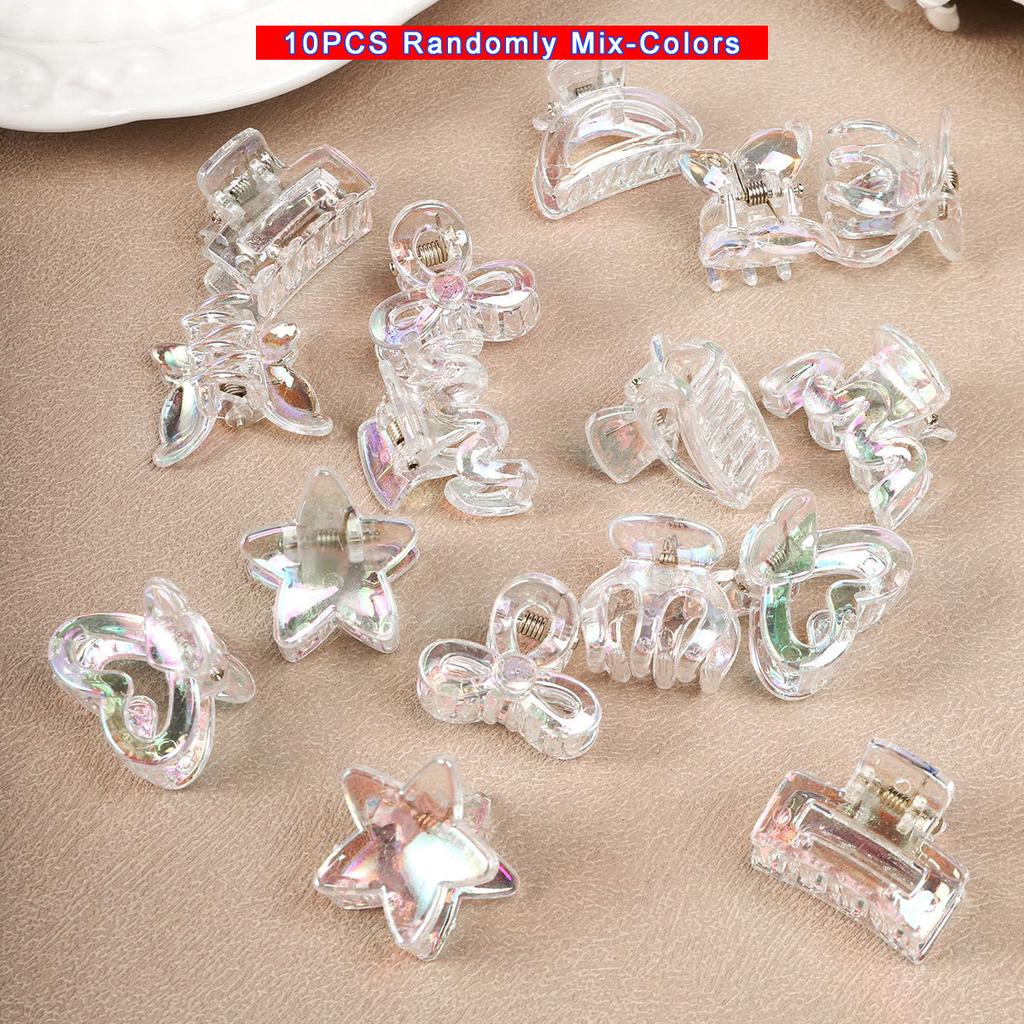 Colorful Candy Clasp Clip Mini Small Princess Head Broken Hair Clip Summer Forehead Bangs Side Clip Broken Hair Headpiece.