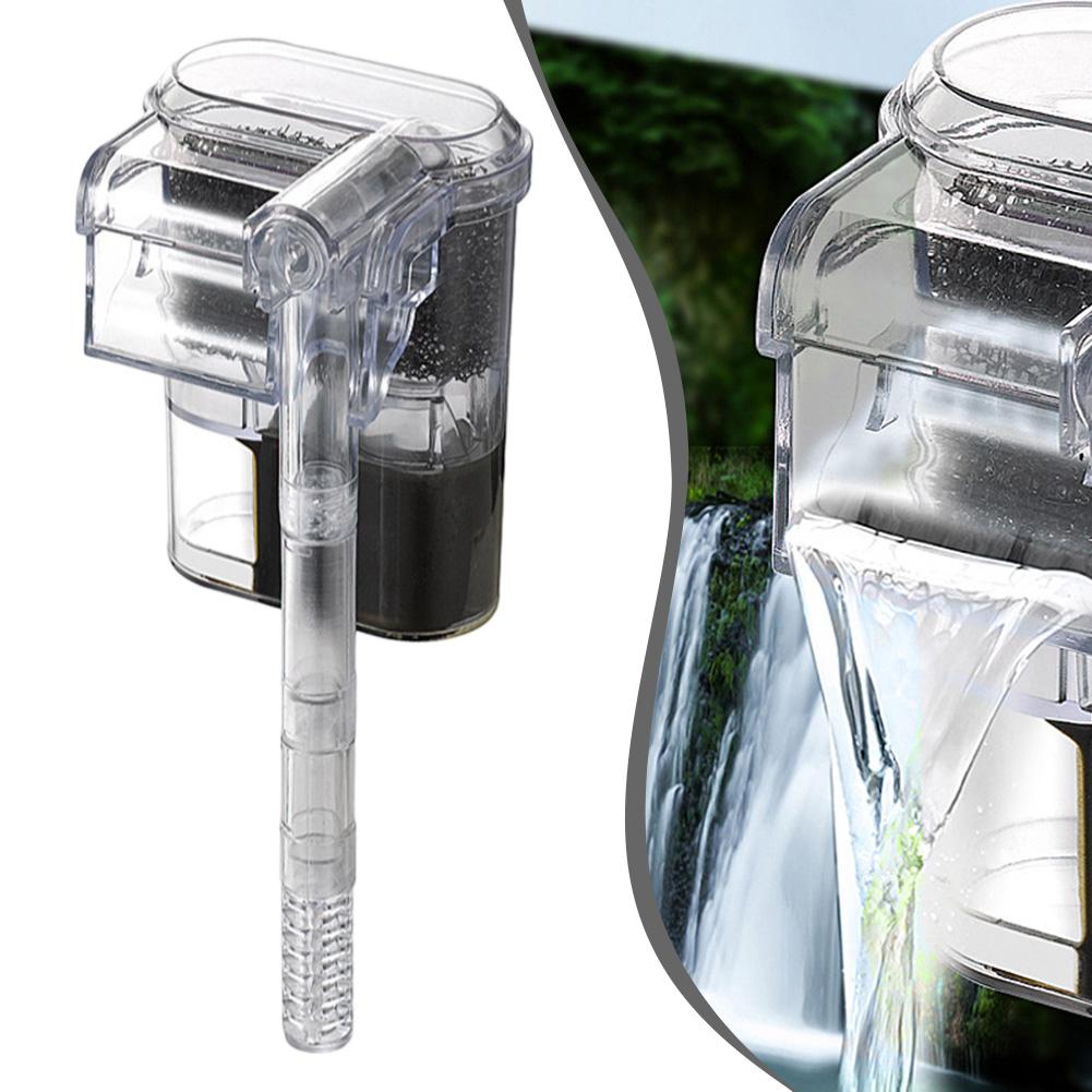 Adjustable Flow Fish Tank Filter Fully Transparent Design High-quality Plastic Material Compact Fish Tank Cleaner