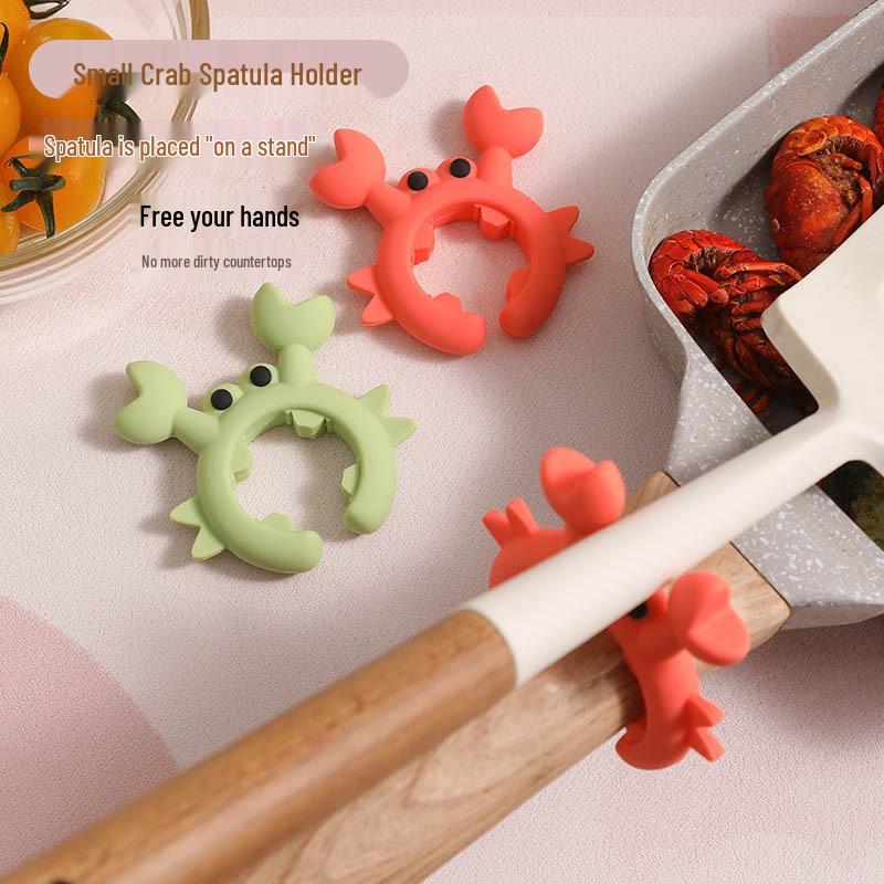Silicone Kitchen Spatula Rest - Anti-Overflow Spoon Holder & Storage Rack for Stove