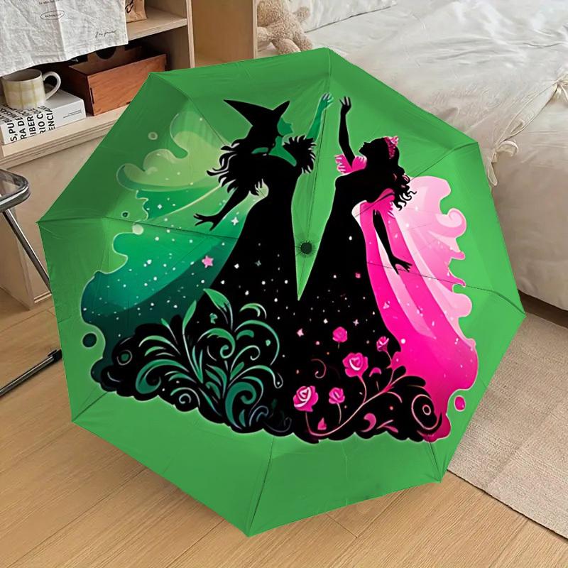 

1pc Wicked Print Automatic Folding Umbrella, Casual Outdoor Accessory, Birthday Festival Gift yy251126071