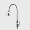 Stainless Steel Telescopic Rotatable Pull-Out Kitchen Faucet with Dual Water Outlets