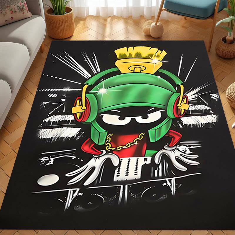 Marvin Martian DJ Funk carpet Living room and bedroom mats floor mats Christmas gifts Room Bathroom mat