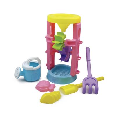 Strandspielzeug für Kinder Baby Mädchen Rosa Sanduhr Karren Sandkasten Strand Sandbagger Werkzeug Set