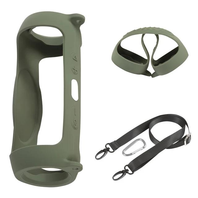Nieuwe Bluetooth Speaker Case Zachte Siliconen Cover Skin Met Band Carabiner voor JBL Charge 5 Draadloze Bluetooth Speaker Tas