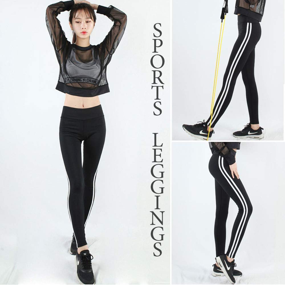 By Dream Sideline Sporty Perfect for the and Reggings Leggings, Leggings, Gym, Sportswear, Yoga, Running, Aerobics, Dance/Black (M)