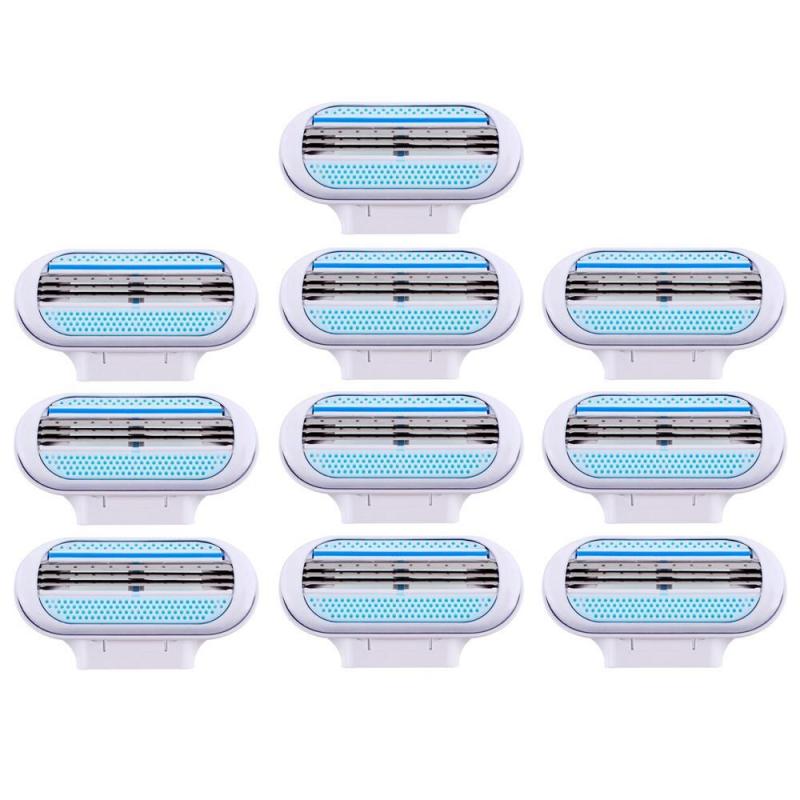 20 PCS Lady Razor Machine Care Body Portable Fashion Replaceable Three Layer Cosmetic Safety Razors Razor Blade
