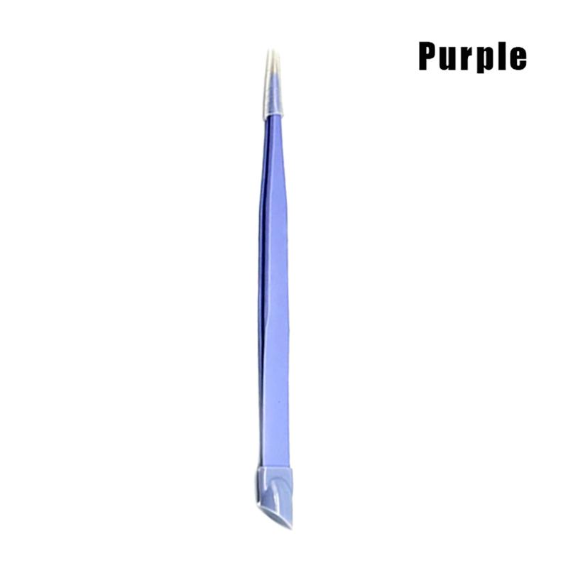 Double Ended Silicone Nail Art Tweezers With Pressing Head Nail Stickers  Pick Up Clip Eyelash Extension Makeup Tools