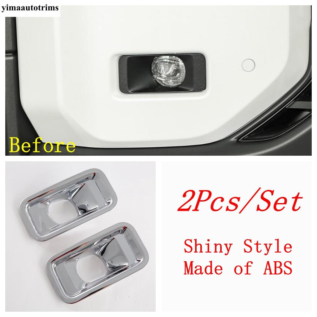 

Автомобильная передняя противотуманная фара Рамка противотуманной фары Накладка Хром Черный ABS Аксессуары Для Toyota Land Cruiser 250 Prado LC250 2024 2025 Shiny Style