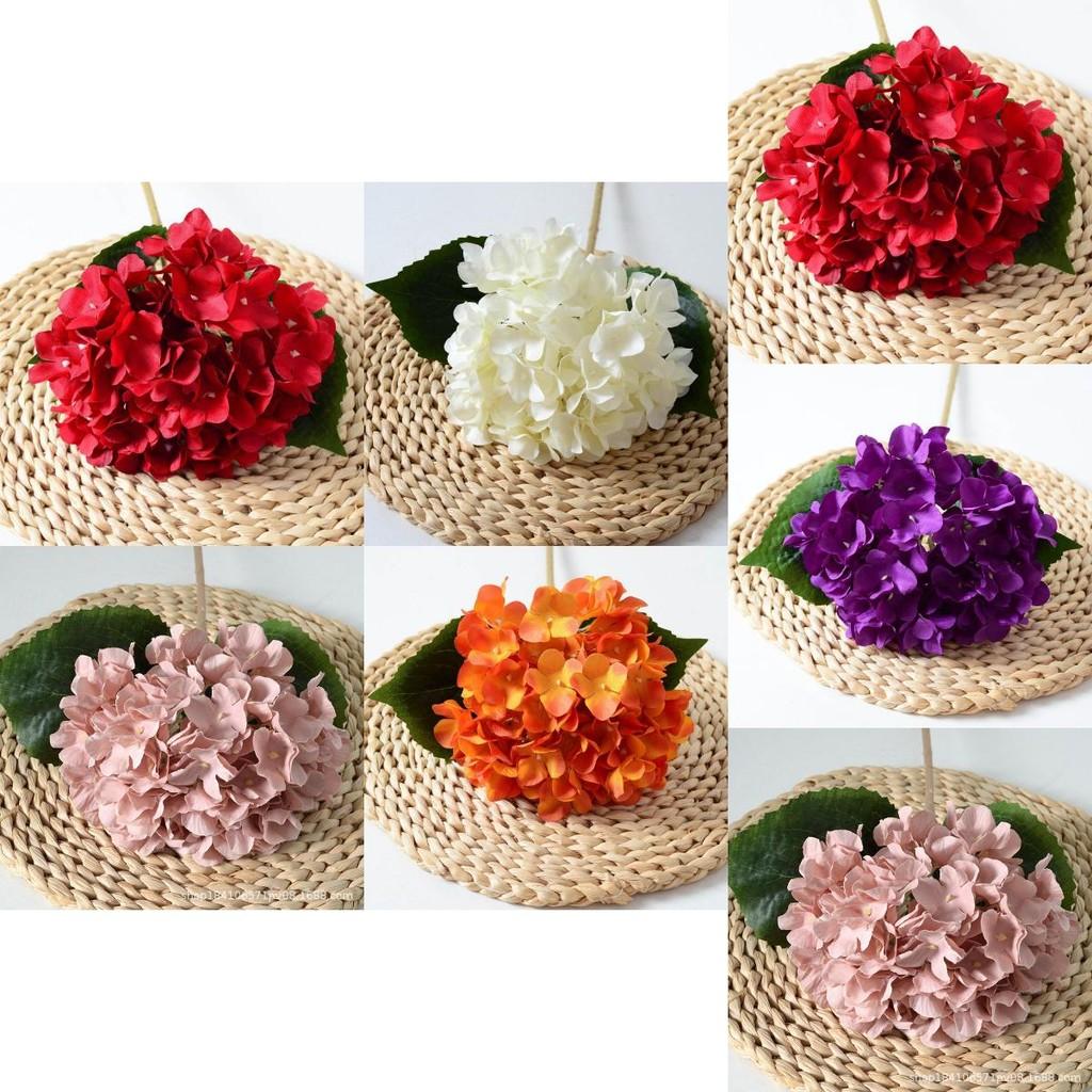 Künstliche Hortensienblüte Hausdekoration Hochzeitsfeier Foto-Requisite Künstliche Seidenblüte