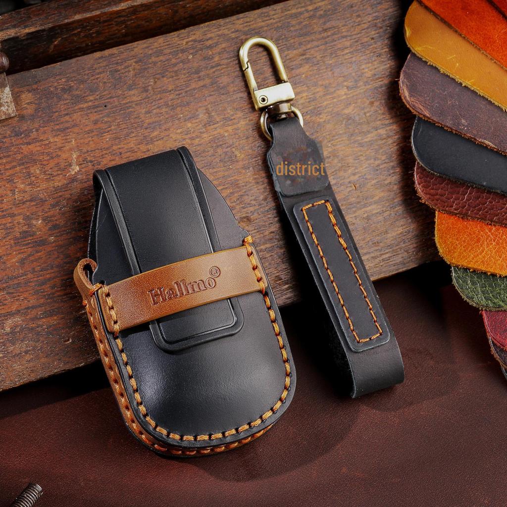 Blue Mountain Key Cover for Mocha DHT-PHEV 2023 by Wei: Premium Leather Shell with Buckle