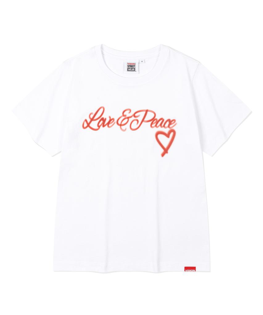 VISION STREETWEAR Vsw Blurry Love & Peace Ws T-Shirts White