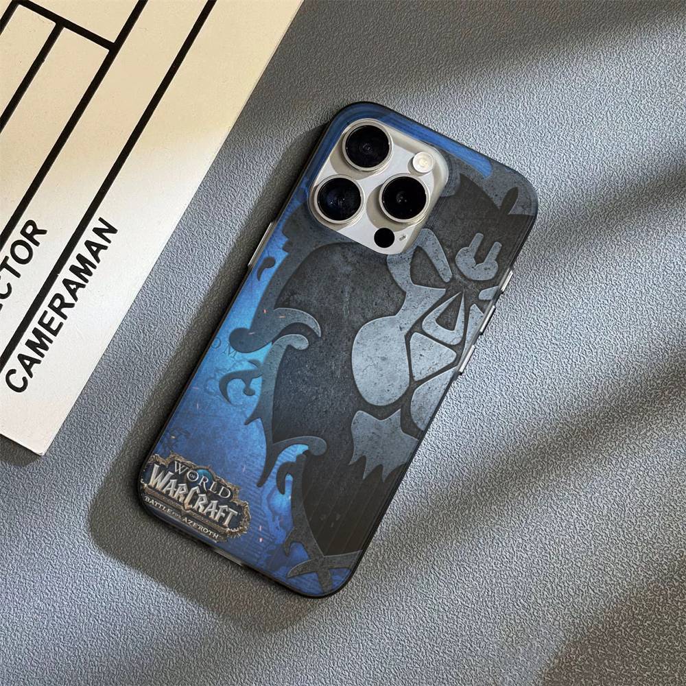 Game World Of Warcraft For IPhone 17 16 15 Plus Pro Max 12 14 Plus 11 13 Wave Corrugated Stripe Funda Phone Cover