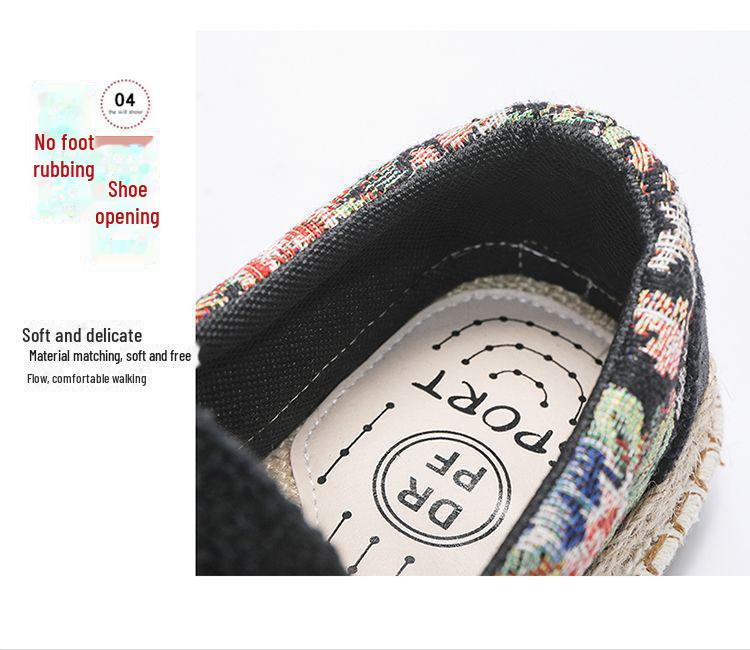 Men's Autumn Canvas Slip-Ons: Soft Sole Linen Casual Shoes