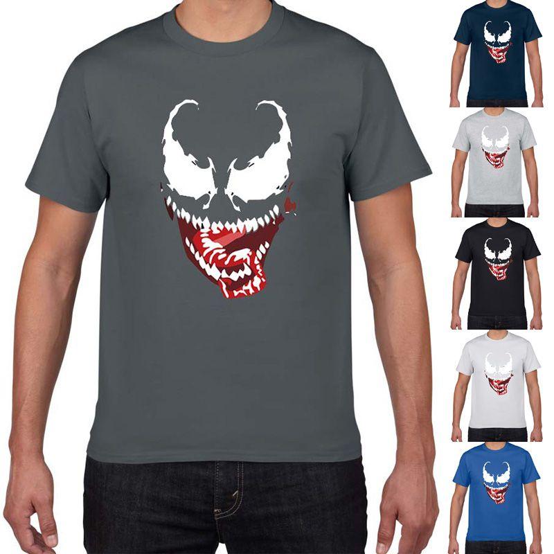Premium Comic Venom Spider-man Men Short Sleeve T-shirt For Casual Cosplay Wear