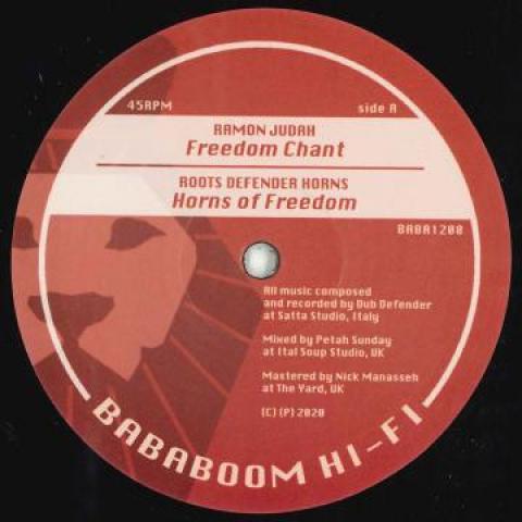 

12inch Record RAMON JUDAH - Freedom Chant; Horns Of Freedom / F BABA1208 Bababoom Hi Fi 2020 Europe Reggae, Ska & Dub