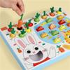 Early Learning Puzzle Toy For Kids Interactive Fishing And Carrot Harvesting Activity Toy for Hand Eye Coordination