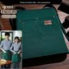 Waterproof Canvas Half-Body Apron with Logo for Catering, Hot Pot, Baking, or Kitchen Waitstaff