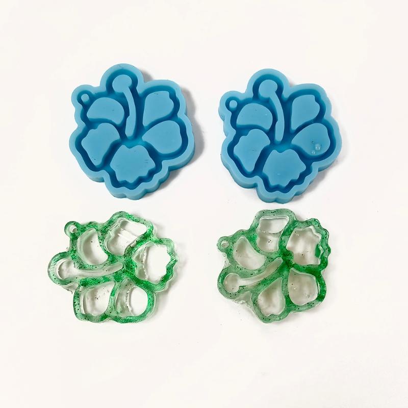 DIY Art Crafts Ear Studs Casting Mold Handmade DIY Earrings Silicone Mold Eardrops Danglers UV Crystal Resin Epoxy Mold