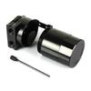 Universally Baffled Aluminum Oil Catch Can Tanks 2-Port Reservoir with Drain Valves Breather Cylinders Filter