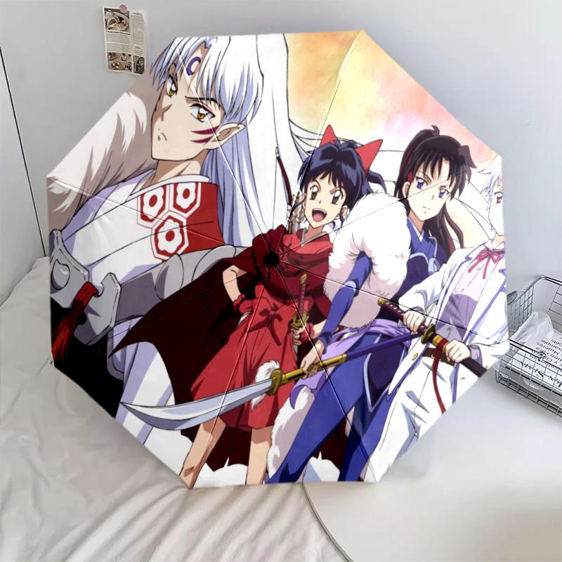 Inuyasha Automatic Umbrella - Suitable Travel Outdoor Portable Umbrella Birthday Gift Daily Essentials
